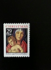 1992 29c Madonna & Child, Bellini, Booklet Single Scott 2710v Mint F/VF NH