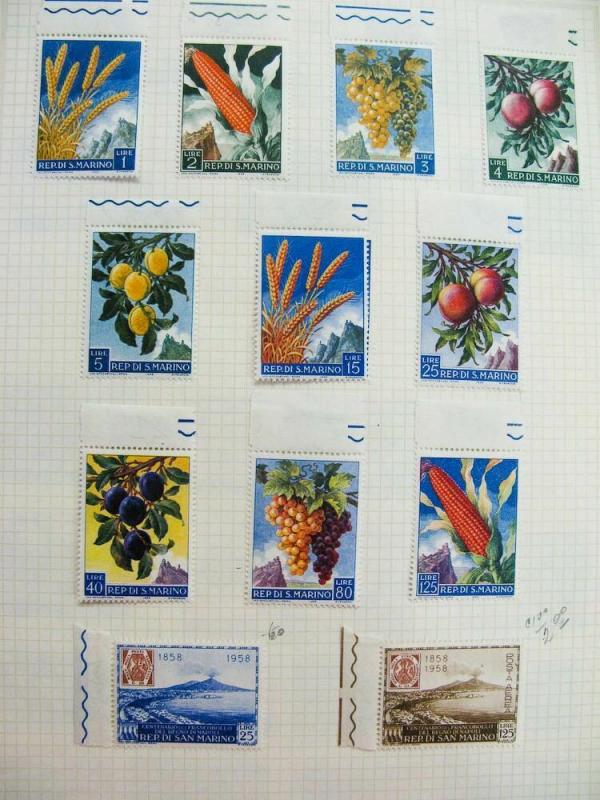 San Marino ALL MINT Stamp Collection 