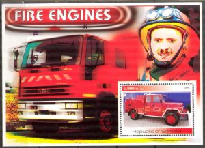 Somalia 2002 Fire Trucks Engines (I) S/S MNH Private