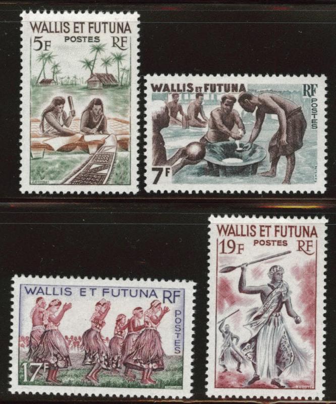 Wallis and Futuna Islands Scott 154-157 Mint no gum 1960 perf 13 set