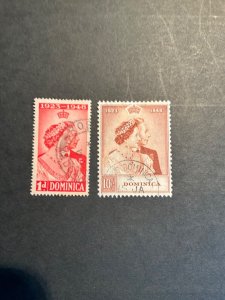 Stamps Dominica Scott #114-5 used