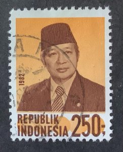 Indonesia 1982 Scott 1088A used - 250r, President Suharto