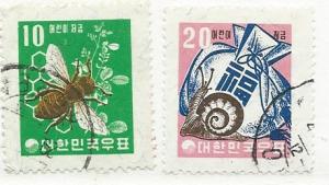 Korea #302-303  (U) CV $1.50