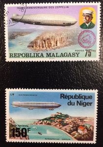 Mauritania, Malagasy and Niger Graf Zeppelin Issues