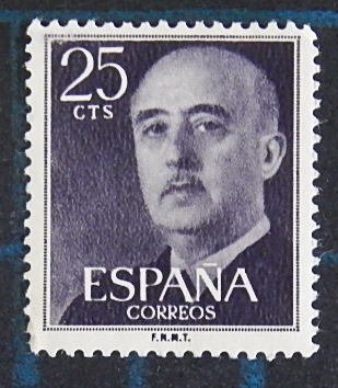 Spain, 1955, Definitive Issue - General Franco, (2537-Т)