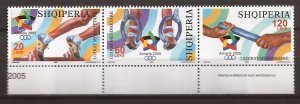 2005 Albania - Sc2771 - MNH VF - Strip of 3 - Mediterranean Games