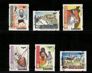 Lesotho 1998 - Morija Museum and Archive - Set of 6 Stamps - Scott #1083-8 - MNH