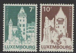 LUXEMBOURG SG1142/3 1984 CLASSIFIED MONUMENTS MNH