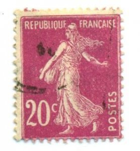 France 1926 #167 U SCV(2022)=$0.25