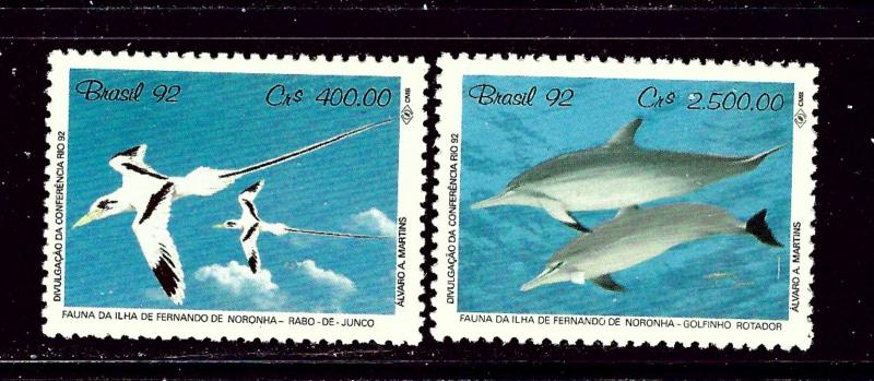 Brazil 2352-53 MNH 1992 Marine Life