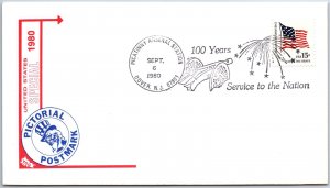 US SPECIAL EVENT COVER 100 YEARS OF SERVICE TO THE NATION DOVER NEW JERSEY 1980
