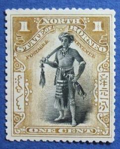 1897 NORTH BORNEO 1c SCOTT# 79 SG# 92 UNUSED CS05198
