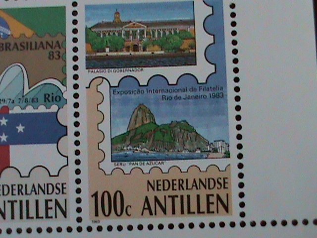 ​NETHERLANDS ANTILLES- SC#495a BRASILIANA'83 WORLD STAMP SHOW- MNH-S/S VF