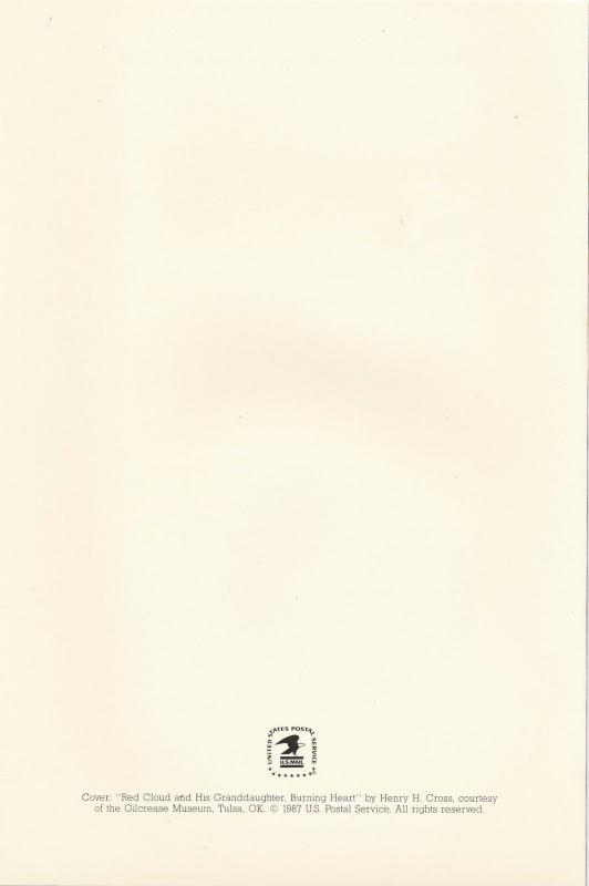 #2175 FDC & Ceremony Program 10¢ Red Cloud Great American