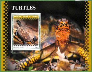 A2593 - SIERRA LEONE - ERROR: MISPERF Souvenir sheet - 2019 Turtles, Marine life