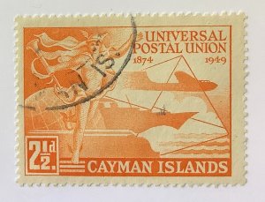 Cayman Islands 1949 Scott 118 used - 2.½p, 75 Anniv of the UPU