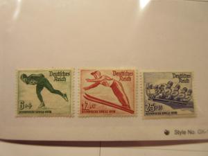 GERMANY  Scott  B79-B81 set  MINT NEVER HINGED  Cat $55 Olympics