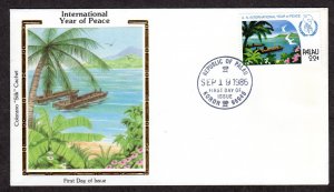 Palau  Scott # 112   FDC  Colorano Silk Cachet     Lot 220337