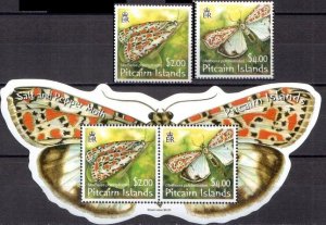 2007	Pitcairn	butterflies 2v+s/s MNH	284