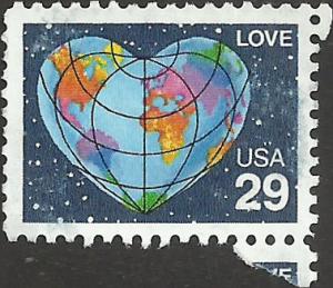 # 2535A USED HEART SHAPED GLOBE    