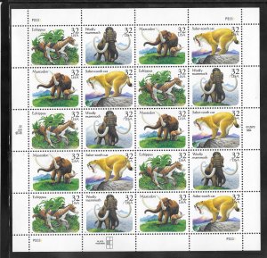 #3077-80 MNH Sheet