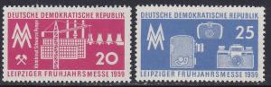 German Dem Rep # 424-425, Liepzig Fair, NH