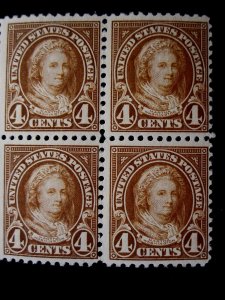 US - SCOTT# 556 - BLOCK 4 - MNH - CAT VAL $140.00