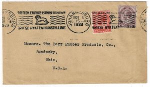 South Africa 1923 Johannesburg British Empire Exhibition slogan cancel on cover