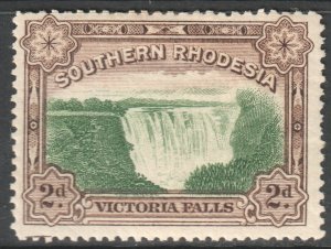 Southern Rhodesia Scott 31 - SG2, 1932 Victoria Falls 2d MH*