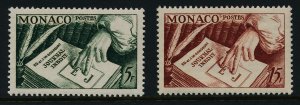 Monaco 301-2 MNH Books, Pens, Diary of Edmond & Jules Goncourt
