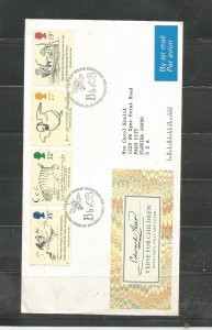 #1226 - #1229 Nonsensical Drawings by Edward Lear (1812-1888) FDC