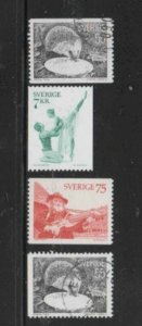SWEDEN #1139-1142 1975 ANIMALS & PEOPLE MINT VF NH O.G