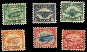 U.S. AIRMAIL C1-6  Used (ID # 75469)