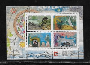 Canada Stamps: 1986 CAPEX '87 Issue #1107b; Souvenir Sheet/4; MNH