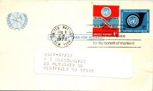 United Nations, New York, Government Postal Card