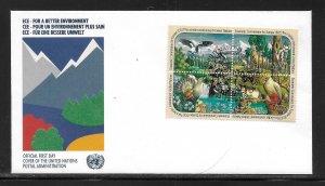 United Nations NY 587a ECE Geneva Cachet FDC First Day Cover