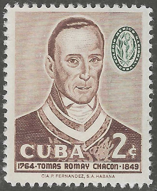 Cuba, stamp, Scott#599, mint, hinged, 2, cent, Physicians,
