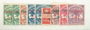 Samoa (Western Samoa) #31-32/34-38