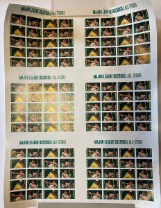 US Scott# 4694-7a 2012 Baseball All-Stars Press Sheet 45c (6 panes of 20) MNH