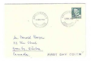 DENMARK First day cover Scott# 313