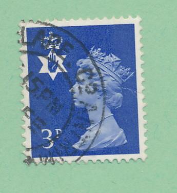 GB Northern Ireland 1971 Scott NIMH2 used - 3p, QE II