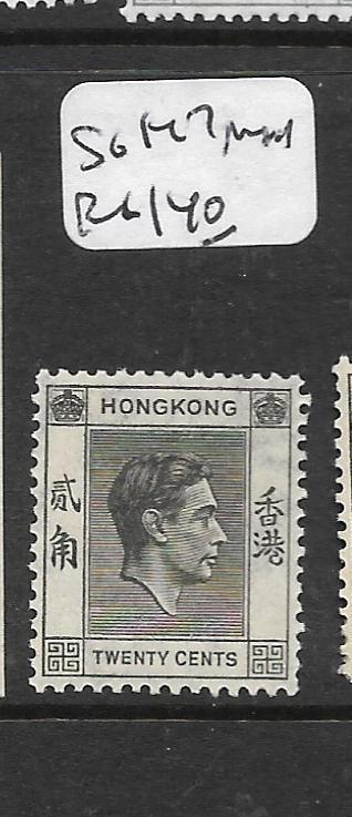 HONG KONG    (P2806B)  KGVI 20C  SG 147       MNH