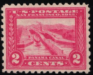 Scott #402 VF - 2c Carmine - Panama-Pacific Expo - MNH with cert - 1915