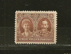 Canada Newfoundland SC#165 Queen Mary King George V 3Cent Brown MNH