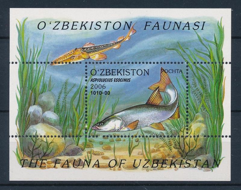 [40640] Uzbekistan 2006 Marine Life Fish MNH Sheet