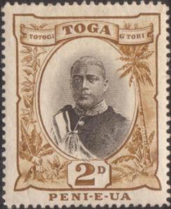 Tonga 1897 SG40 2d King George II type I MLH