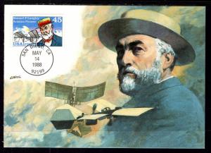 US C118 Sameul Langley Maxi Card Fleetwood Unicover U/A FDC 