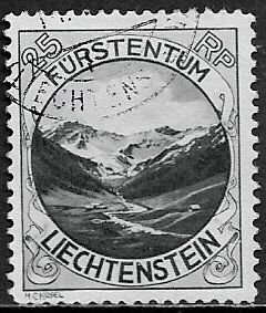 Liechtenstein #98a Used Stamp - Mt. Naafkopt (Perf 11 1/2)