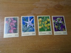 Gambia  #  2475-78   MNH   Flowers