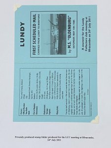 LUNDY: LUNDY PRIVATELY PRODUCED STAMP FOLDER